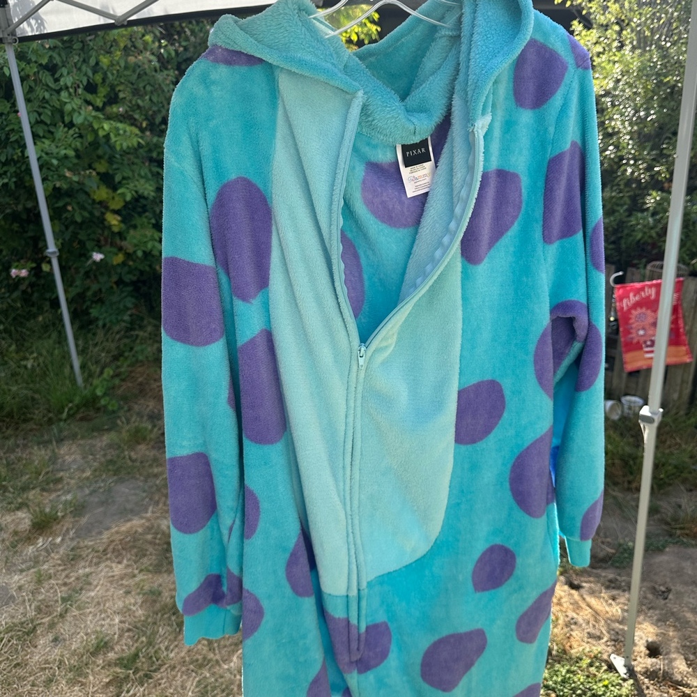 Disney Pixar Monsters Inc Sulley Fleece Onesie - Picture 5 of 11